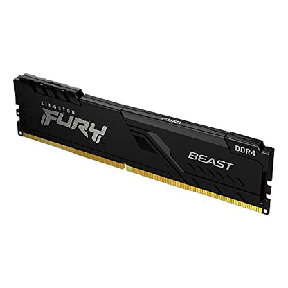 Kingston FURY Beast 32GB (2x16GB) 3600MHz DDR4 CL18 Desktop Memory Kit of 2 KF436C18BBK2/32, Black