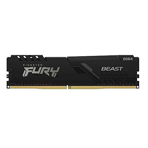 Kingston FURY Beast 32GB (2x16GB) 3600MHz DDR4 CL18 Desktop Memory Kit of 2 KF436C18BBK2/32, Black