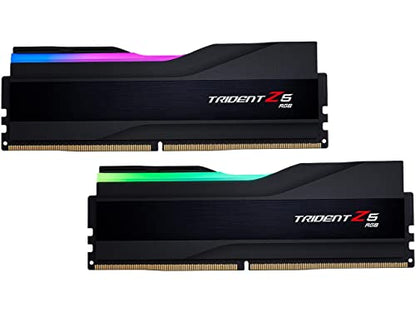 G.SKILL Trident Z5 RGB Series (Intel XMP 3.0) DDR5 RAM 96GB (2x48GB) 6400MT/s CL32-39-39-102 1.35V Desktop Computer Memory UDIMM - Matte Black (F5-6400J3239F48GX2-TZ5RK)