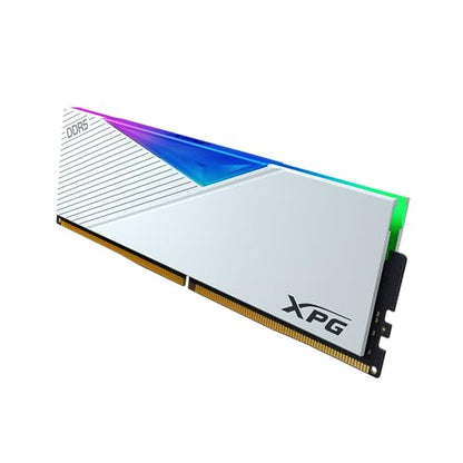 XPG Lancer RGB DDR5 6000MHz 32GB (2x16GB) CL40 UDIMM 288-Pins Desktop SDRAM DDR5 Dual Channel RAM Kit White Heatsink (AX5U6000C4016G-DCLARWH)