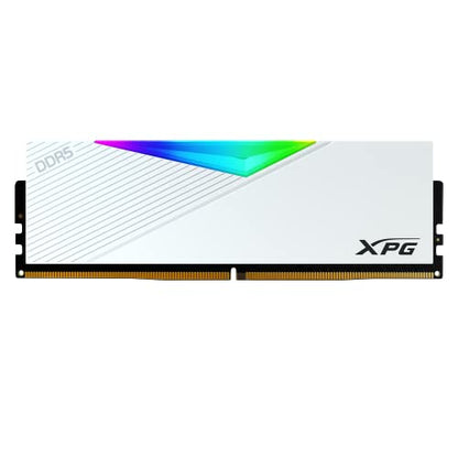 XPG Lancer RGB DDR5 6000MHz 32GB (2x16GB) CL40 UDIMM 288-Pins Desktop SDRAM DDR5 Dual Channel RAM Kit White Heatsink (AX5U6000C4016G-DCLARWH)