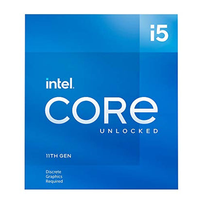 Intel® Core™ i5-11600KF Desktop Processor 6 Cores up to 4.9 GHz Unlocked LGA1200 (Intel® 500 Series & Select 400 Series Chipset) 125W