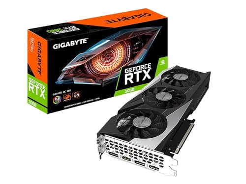 GIGABYTE GeForce RTX 3060 Gaming OC 12G (REV2.0) Graphics Card, 3X WINDFORCE Fans, 12GB 192-bit GDDR6, GV-N3060GAMING OC-12GD Video Card