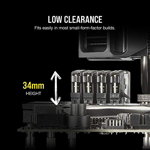 Corsair VENGEANCE LPX DDR4 16GB (2x8GB) 3200MHz CL16 Intel XMP 2.0 Computer Memory - Black (CMK16GX4M2E3200C16)