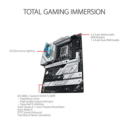 Asus Strix STRIX Z790-A GAMING WIFI D4 Gaming Desktop Motherboard - Intel Z790 Chipset - Socket LGA-1700 - ATX