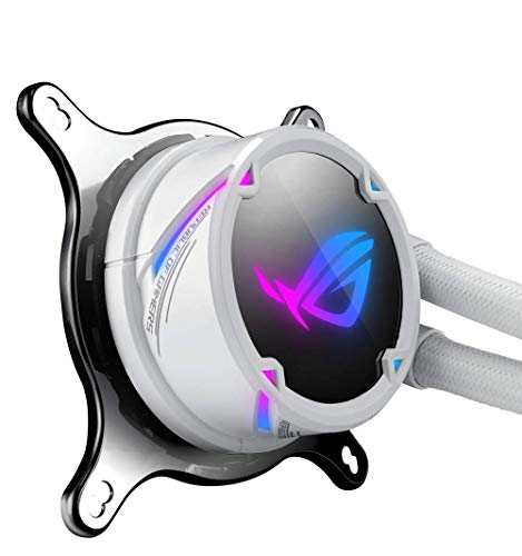 ASUS ROG Strix LC 360 RGB White Edition All-in-one Liquid CPU Cooler with Aura Sync RGB, and Triple ROG 120mm addressable RGB Radiator Fans