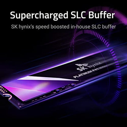 SK hynix Platinum P41 1TB PCIe NVMe Gen4 M.2 2280 Internal Gaming SSD, Up to 7,000MB/S, Compact M.2 SSD Form Factor SSD - Internal Solid State Drive with 176-Layer NAND Flash