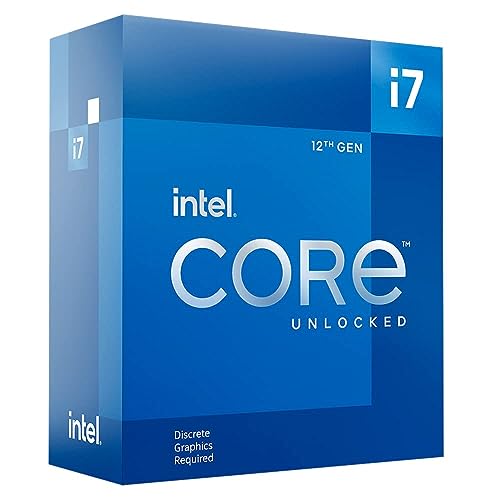 Intel Core i7-12700KF Gaming Desktop Processor 12 (8P+4E) Cores up to 5.0 GHz Unlocked LGA1700 600 Series Chipset 125W