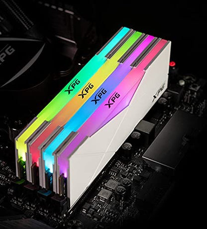 XPG DDR4 D50 RGB 16GB (2x8GB) 3200MHz PC4-25600 U-DIMM 288-Pins Desktop Memory CL16 Kit White (AX4U32008G16A-DW50)