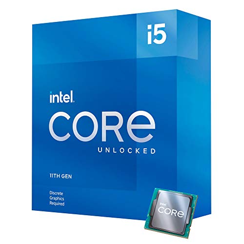 Intel® Core™ i5-11600KF Desktop Processor 6 Cores up to 4.9 GHz Unlocked LGA1200 (Intel® 500 Series & Select 400 Series Chipset) 125W