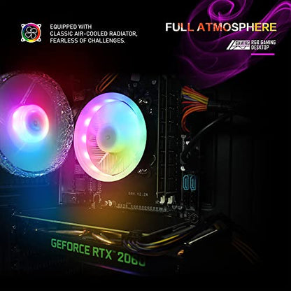 STGAubron Gaming Desktop PC,Intel Core I7 3.4 GHz up to 3.9 GHz,GeForce RTX 2060 6G GDDR6,16G RAM,512G SSD,WiFi,BT 5.0,RGB Fanx6,RGB Keyboard&Mouse,RGB Mouse Pad,RGB BT Sound Bar,W10H64