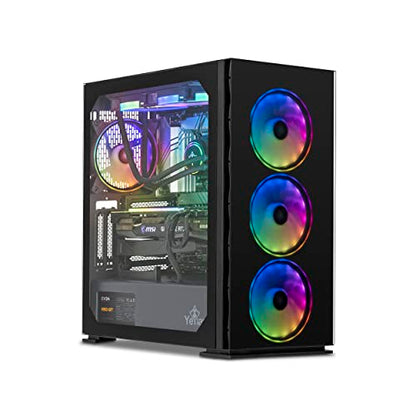 YEYIAN Yari X21 Gaming PC Computer, INTEL 12th Gen Alder Lake i9-12900KF 16-Core 3.2GHz, GeForce RTX 3080 10GB GDDR6X, 2TB NVMe Gen 4 SSD, 2TB 3.5” HDD, 32GB DDR5 4800MHz, 240mm AIO ARGB WiFi 6 BT 5.2