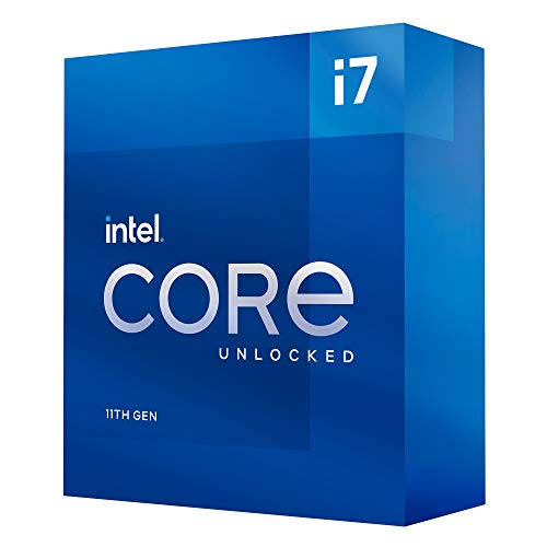 Intel® Core™ i7-11700K Desktop Processor 8 Cores up to 5.0 GHz Unlocked LGA1200 (Intel 500 Series & Select 400 Series Chipset) 125W