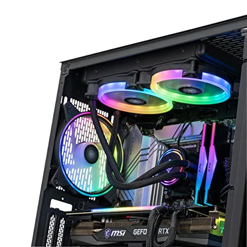 YEYIAN Yari X13 Gaming PC Intel Core i7 13700KF 5.40 GHz, Geforce RTX 3070 Ti Desktop Computer, 32GB DDR5 5200Mhz, 1TB SSD + 2TB HDD, 850W Gold PSU Liquid Cooler, Z790 Chipset VR Ready PC, Win 11 Home