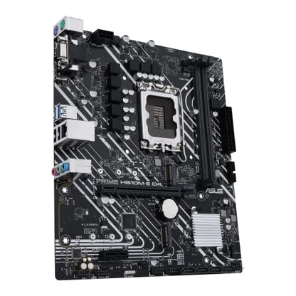 ASUS Prime H610M-E D4-CSM LGA 1700(Intel® 12th&13th Gen) mATX Commercial Motherboard (PCIe 4.0,DDR4,2xM.2 Slots,1Gb LAN,DisplayPort/HDMI/D-Sub,USB 3.2 Gen 1 Ports,COM Header, RGB Header,ACCE)