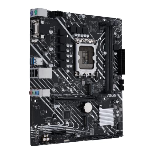 ASUS Prime H610M-E D4-CSM LGA 1700(Intel® 12th&13th Gen) mATX Commercial Motherboard (PCIe 4.0,DDR4,2xM.2 Slots,1Gb LAN,DisplayPort/HDMI/D-Sub,USB 3.2 Gen 1 Ports,COM Header, RGB Header,ACCE)